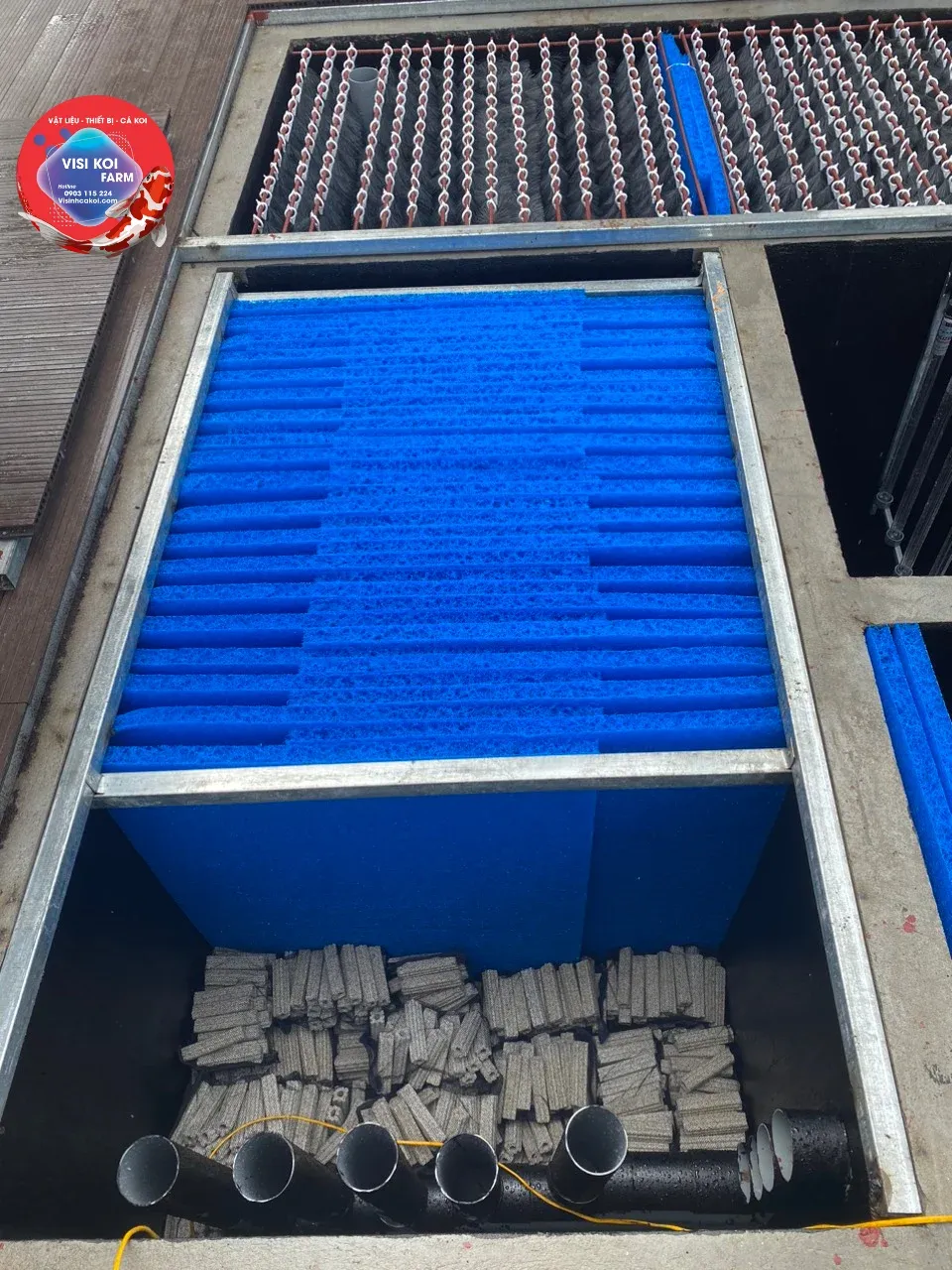 Các loại bể lọc hồ cá koi phổ biến