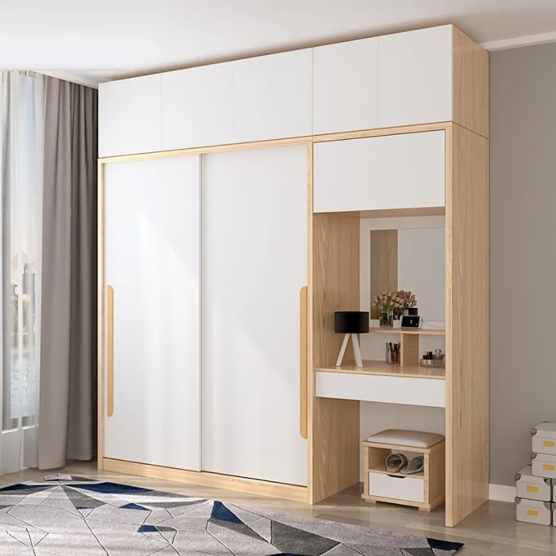 Tủ quần áo kết hợp bàn trang điểm giúp tối ưu diện tích