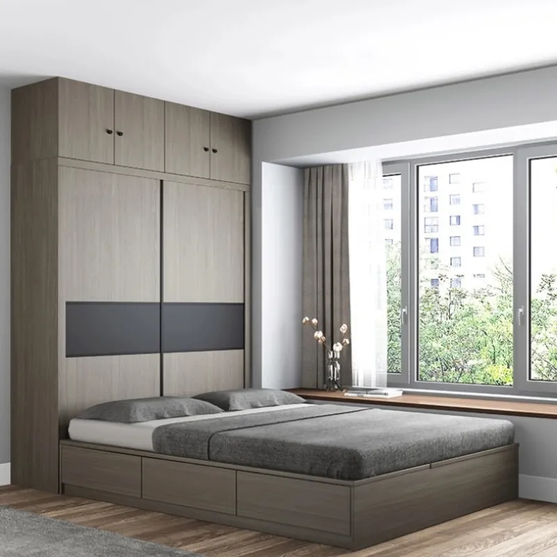 Giường liền tủ quần áo thông minh cho phòng ngủ nhỏ