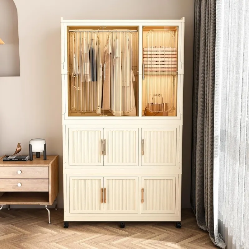 Tủ quần áo nhựa Đài Loan dạng hộp cho phòng ngủ nhỏ