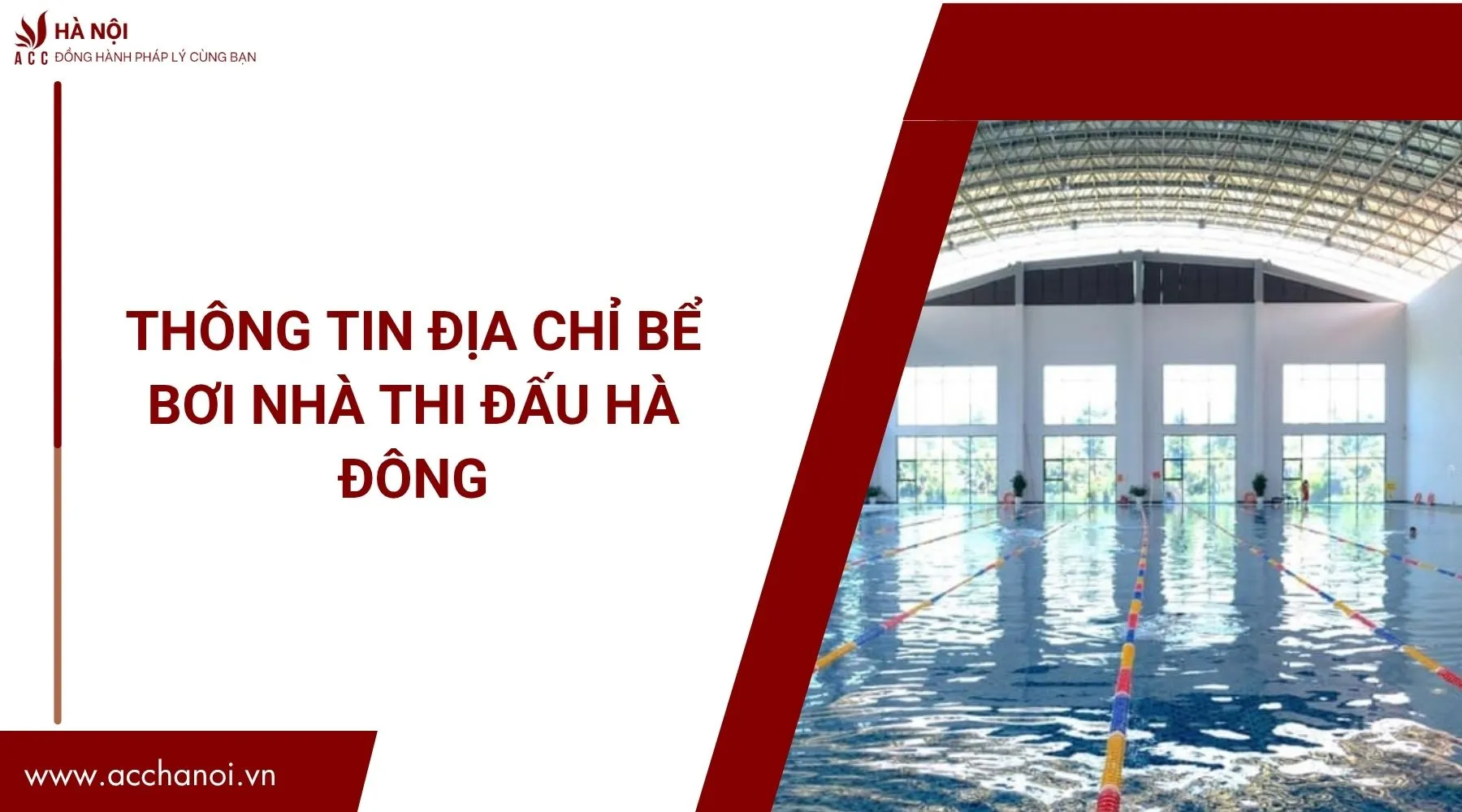 Bể bơi nhà thi đấu Hà Đông - Địa điểm bơi lội giá rẻ tại Hà Nội