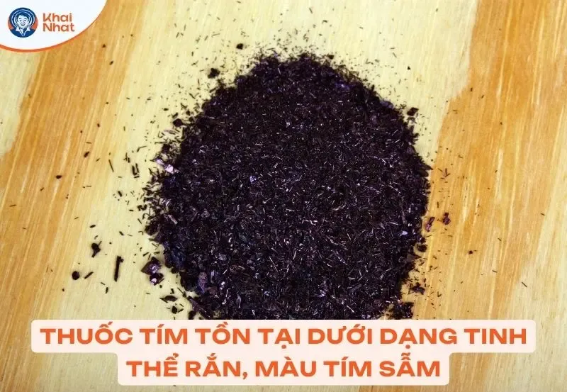 Thuốc tím KMnO4 dạng tinh thể