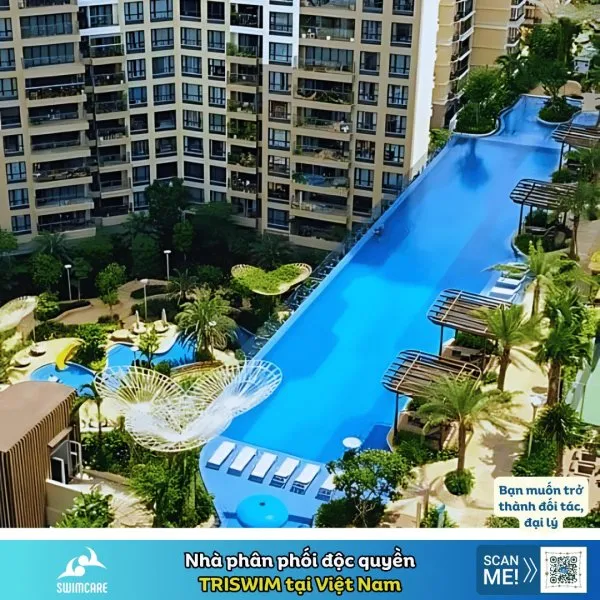 Hồ bơi Estella quận 2 với thiết kế hiện đại